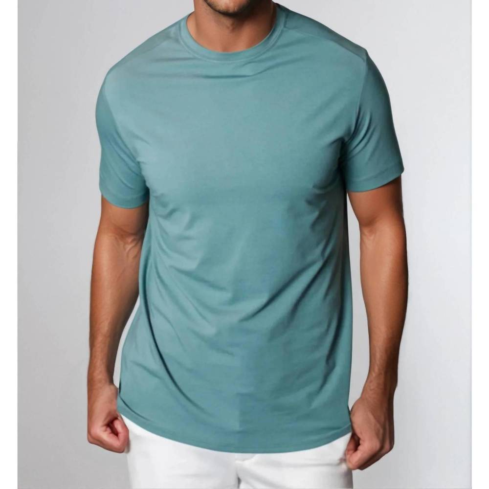 NEW BUKI cinqo crew neck t-shirt in blue grey